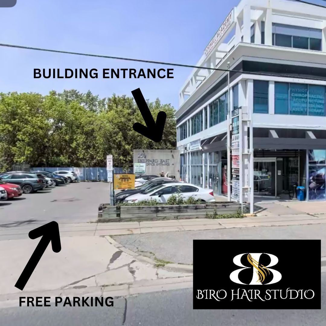 Biro hair studio exterior 250 shephard Ave 203 unit