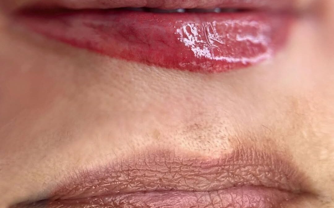 Healed Lip Blush result A soft, natural color boost that stays with you — no lipstick needed by Adeleh Beauty